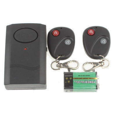 Wireless Remote Control Vibration Alarm, 2x Remote Control, Free GF22 Battery - Door Window Alarm by buy2fix | Online Shopping UK | buy2fix