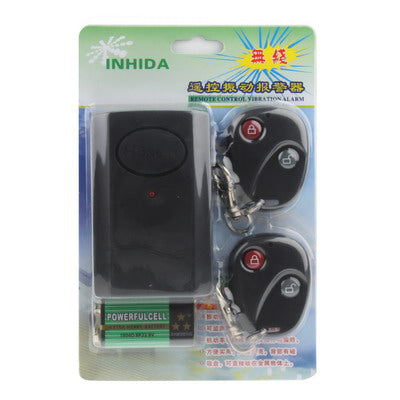 Wireless Remote Control Vibration Alarm, 2x Remote Control, Free GF22 Battery - Door Window Alarm by buy2fix | Online Shopping UK | buy2fix
