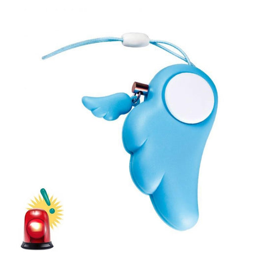 Angel Wing Anti-rape Device Personal Alarm, Self-defense Defend Wolf, Mini Alarm with 90dB Alarm Sound for Girl and Kids (Blue) - Anti-lost Alarm by buy2fix | Online Shopping UK | buy2fix
