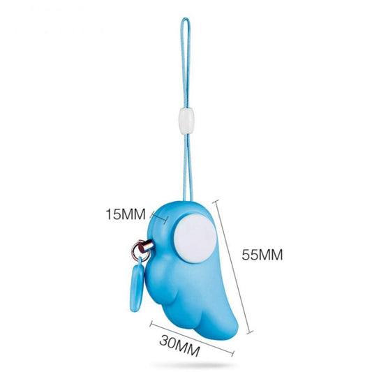 Angel Wing Anti-rape Device Personal Alarm, Self-defense Defend Wolf, Mini Alarm with 90dB Alarm Sound for Girl and Kids (Blue) - Anti-lost Alarm by buy2fix | Online Shopping UK | buy2fix