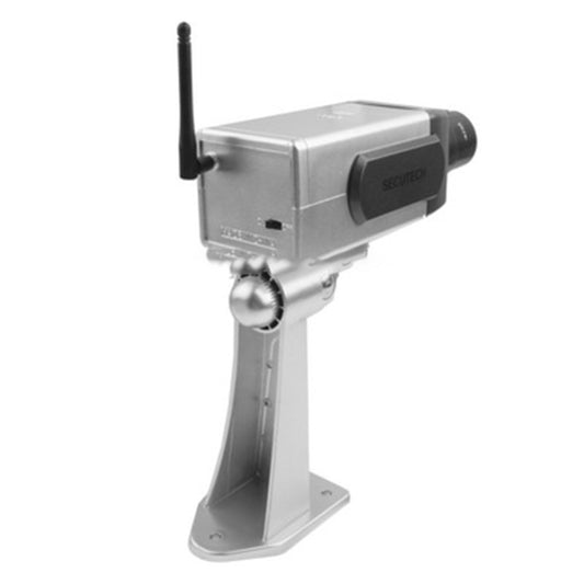 Fake Dummy Wireless Surveillance IR LED Security Camera with 45 Rotation(Silver) - Simulated Cameras by buy2fix | Online Shopping UK | buy2fix