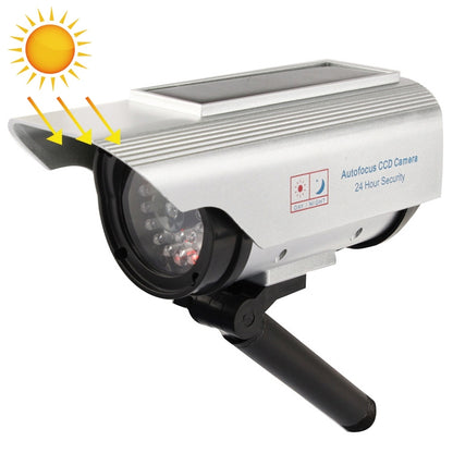 Solar Powered Realistic Looking Dummy Camera with Flashing Red LED Light - Simulated Cameras by buy2fix | Online Shopping UK | buy2fix