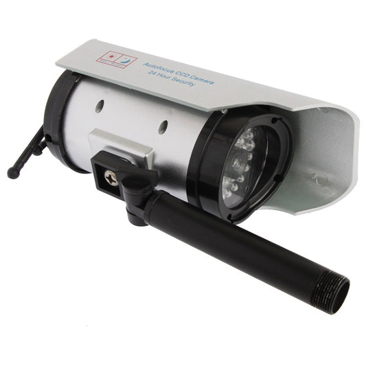 Solar Powered Realistic Looking Dummy Camera with Flashing Red LED Light - Simulated Cameras by buy2fix | Online Shopping UK | buy2fix