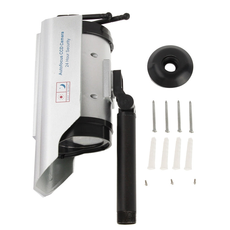 Solar Powered Realistic Looking Dummy Camera with Flashing Red LED Light - Simulated Cameras by buy2fix | Online Shopping UK | buy2fix