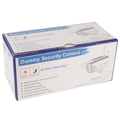Solar Powered Realistic Looking Dummy Camera with Flashing Red LED Light - Simulated Cameras by buy2fix | Online Shopping UK | buy2fix