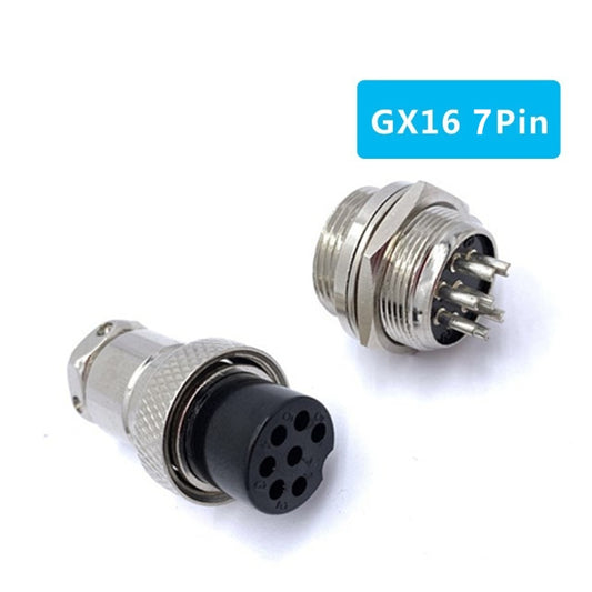 DIY 16mm 7-Pin GX16 Aviation Plug Socket Connector (5 Pcs in One Package, the Price is for 5 Pcs) by buy2fix