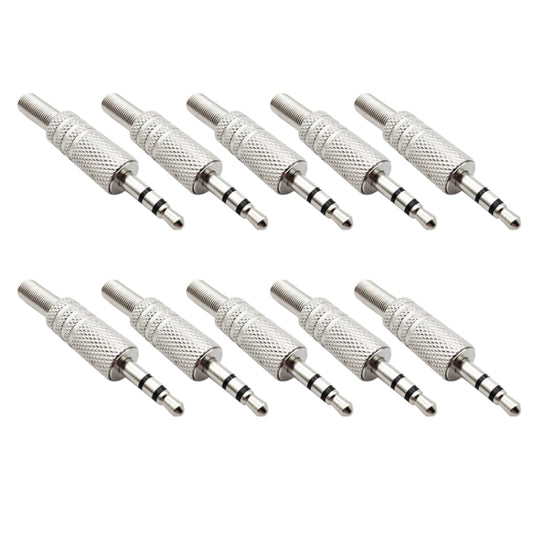 JL0037 3.5mm Audio Jack Connector (10 Pcs in One Package, the Price is for 10 Pcs)(Silver) by buy2fix
