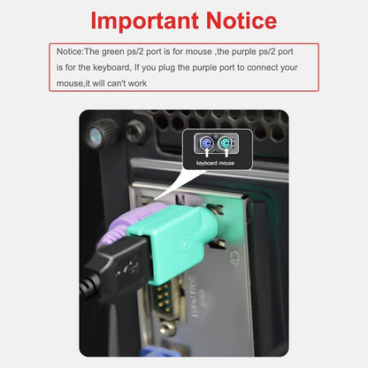 10 pcs USB Female to PS Male Convertor Plug by buy2fix