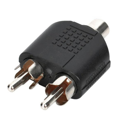 RCA Female to Dual Male Splitters (100 Pcs in One Package, the Price is for 100 Pcs) by buy2fix