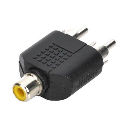 RCA Female to Dual Male Splitters (100 Pcs in One Package, the Price is for 100 Pcs) by buy2fix