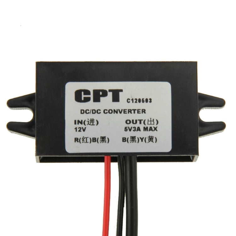 12V To 5V USB Car Power Charger Adapter Step Down Module DC-DC Converter for GPS / Vehicle Recorder - Voltage Stabilizer by buy2fix | Online Shopping UK | buy2fix
