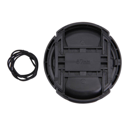 67mm Center Pinch Camera Lens Cap(Black) - Lens Cap by buy2fix | Online Shopping UK | buy2fix