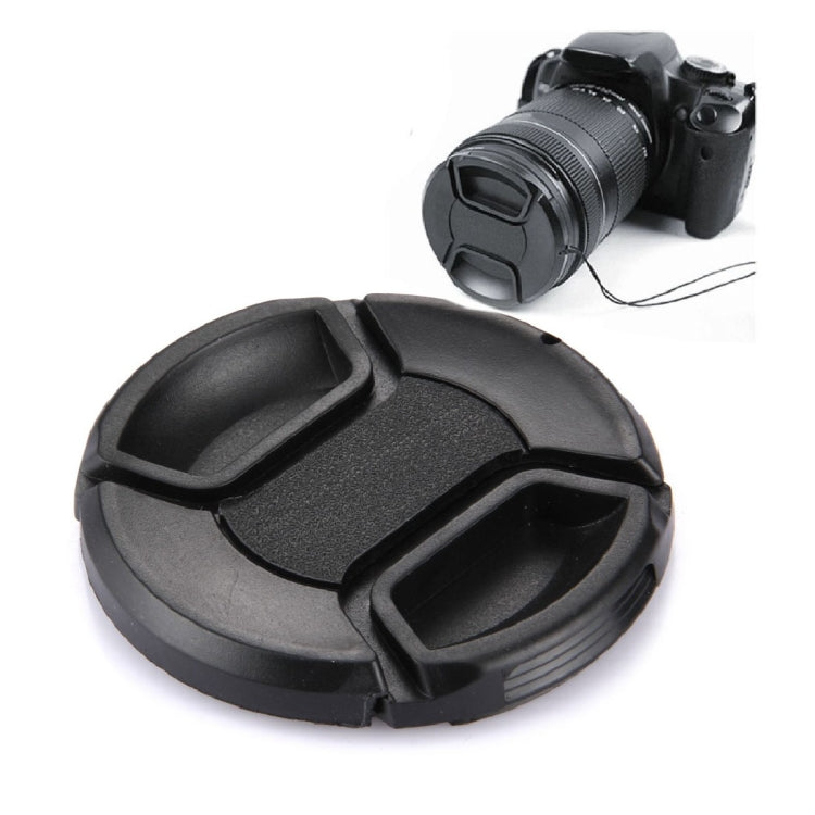 62mm Center Pinch Camera Lens Cap(Black) by buy2fix