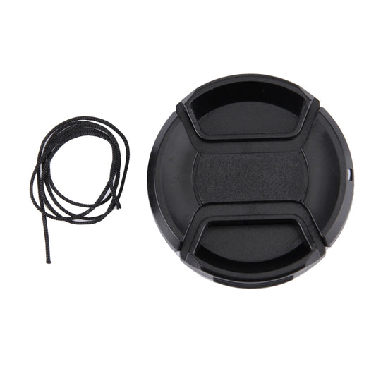 55mm Center Pinch Camera Lens Cap(Black) - Lens Cap by buy2fix | Online Shopping UK | buy2fix
