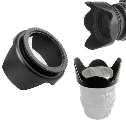 58mm Lens Hood for Cameras(Screw Mount)(Black) - Lens Hood by buy2fix | Online Shopping UK | buy2fix