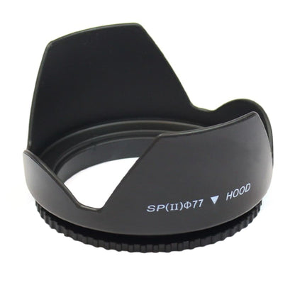 77mm Lens Hood for Cameras(Screw Mount)(Black) - Lens Hood by buy2fix | Online Shopping UK | buy2fix