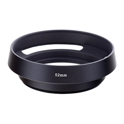 52mm Metal Vented Lens Hood for Leica(Black) by buy2fix