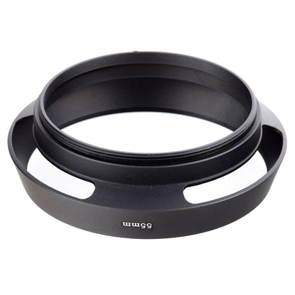 Metal Vented Lens Hood for All Leica Lens with 55mm Filter Thread(Black) - Lens Hood by buy2fix | Online Shopping UK | buy2fix