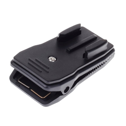 360 Degree Rotation J Shape Backpack Hat Clip Fast Clamp Mount for Xiaomi Yi Sport Camera(XM17) - Backpack Clip by buy2fix | Online Shopping UK | buy2fix