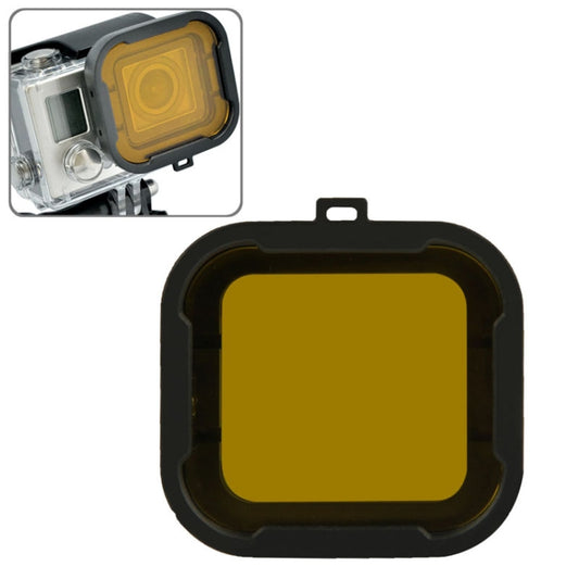 Polar Pro Aqua Cube Snap-on Dive Housing Filter for GoPro HERO4 /3+(Yellow) - Lens Filter by buy2fix | Online Shopping UK | buy2fix
