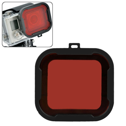 Polar Pro Aqua Cube Snap-on Dive Housing Filter for GoPro HERO4 /3+(Red) - Lens Filter by buy2fix | Online Shopping UK | buy2fix