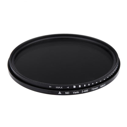 72mm ND Fader Neutral Density Adjustable Variable Filter ND 2 to ND 400 Filter(Black) by buy2fix