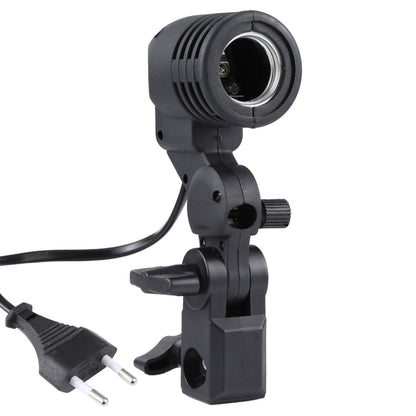 E27 AC Socket Studio Light Mount Stand Umbrella Holder(Black) - Stand Bracket by buy2fix | Online Shopping UK | buy2fix