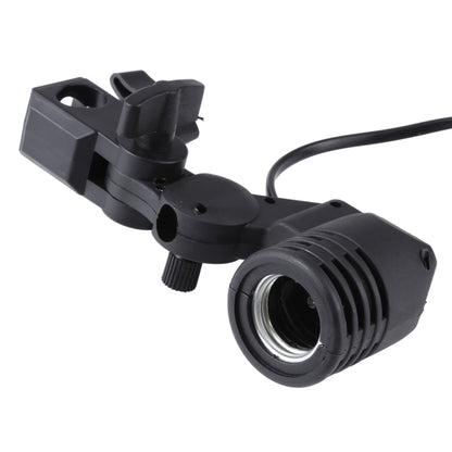E27 AC Socket Studio Light Mount Stand Umbrella Holder(Black) - Stand Bracket by buy2fix | Online Shopping UK | buy2fix