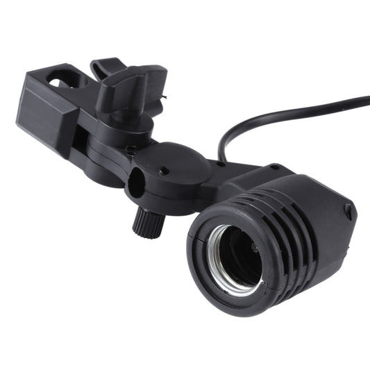 E27 AC Socket Studio Light Mount Stand Umbrella Holder(Black) - Stand Bracket by buy2fix | Online Shopping UK | buy2fix