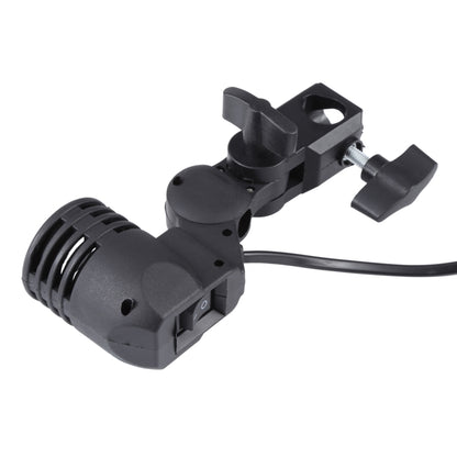 E27 AC Socket Studio Light Mount Stand Umbrella Holder(Black) - Stand Bracket by buy2fix | Online Shopping UK | buy2fix
