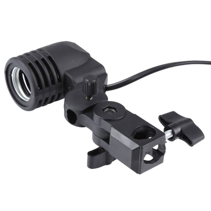E27 AC Socket Studio Light Mount Stand Umbrella Holder(Black) - Stand Bracket by buy2fix | Online Shopping UK | buy2fix