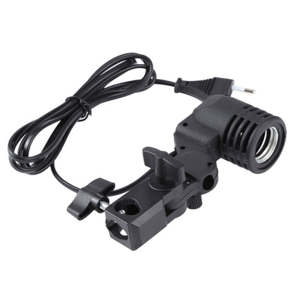 E27 AC Socket Studio Light Mount Stand Umbrella Holder(Black) - Stand Bracket by buy2fix | Online Shopping UK | buy2fix