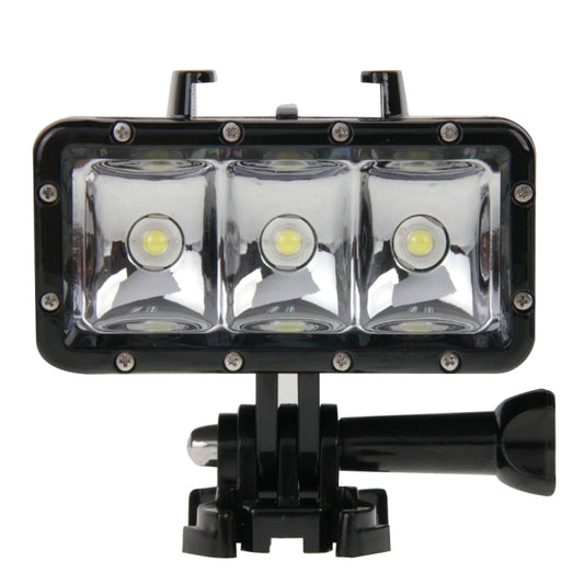 30M Waterproof Video Light 3 Modes Flashlight with Base Mount & Screw for GoPro, Insta360, DJI and Other Action Cameras - Waterproof Light by buy2fix | Online Shopping UK | buy2fix
