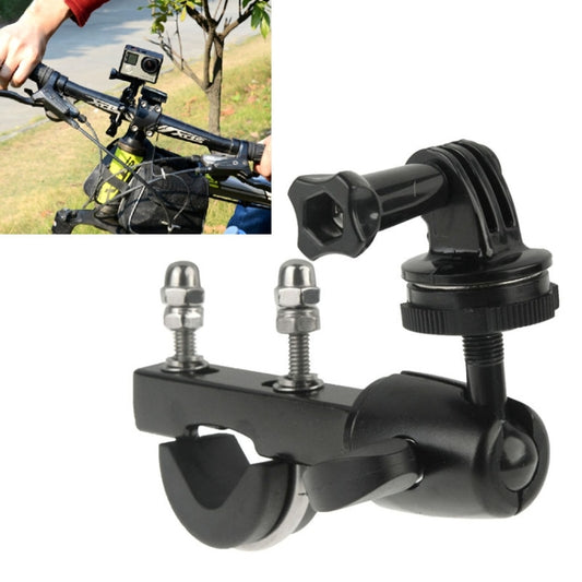 Handlebar Seatpost Big Pole Mount Bike Moto Bicycle Clamp with Tripod Mount Adapter & Screw for GoPro, Insta360, DJI and Other Action Cameras - Bicycle Handlebar Mount by buy2fix | Online Shopping UK | buy2fix