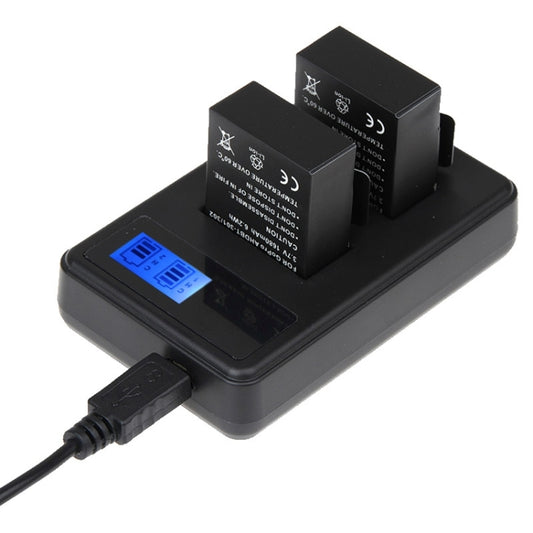 GP158-B LCD Screen Dual Batteries Charger for GoPro HERO3+ /3 (AHDBT-301, AHDBT-302), Displays Charging Capacity - Charger by buy2fix | Online Shopping UK | buy2fix