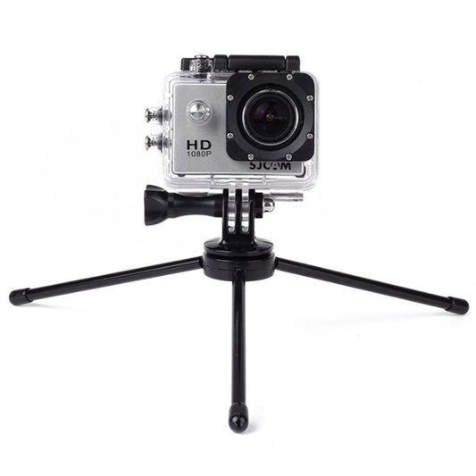 Portable Folding Metal Tripod for PULUZ Action Sports Cameras Jaws Flex Clamp Mount for GoPro, Insta360, DJI and Other Action Cameras - Portable Mini Tripod by buy2fix | Online Shopping UK | buy2fix