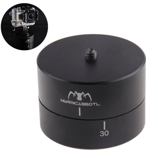 MYRMICA 360TL Time Lapse Pan and Tilt Head / 360 Degree Auto Rotation Camera Mount for  GoPro HERO9 Black /HERO8 Black /7 /6/ 5 /5 Session /4 /3+ /3 /2 /1(Black) - Tripod Heads by buy2fix | Online Shopping UK | buy2fix