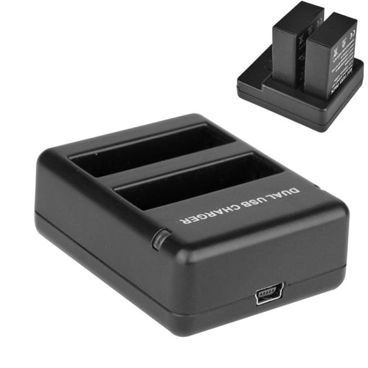 USB Dual Battery Travel Charger for GoPro HERO4 (AHDBT-401)(Black) - Charger by buy2fix | Online Shopping UK | buy2fix