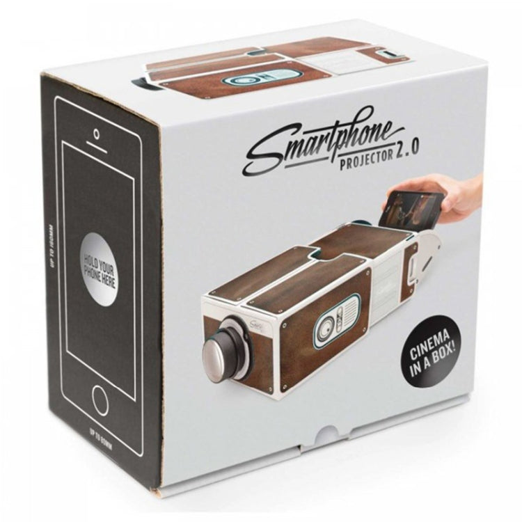 Cardboard Smartphone Projector 2.0 / DIY Mobile Phone Projector Portable Cinema - Accessories & Parts by buy2fix | Online Shopping UK | buy2fix