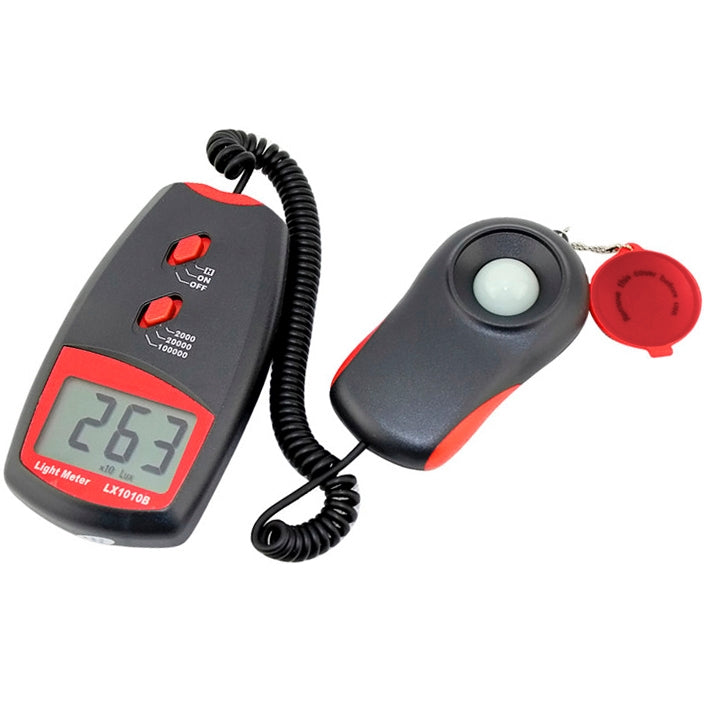 Digital Light Meter, Measuring Range: 1-100000 Lux(Red) - Light & Sound Meter by buy2fix | Online Shopping UK | buy2fix