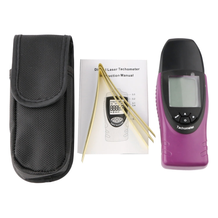 ST8030 Mini Digital Photo Laser Digital Tachometer Non Contact High Accuracy MPU LCD Display(Purple) - Tachometers & Anemometer by buy2fix | Online Shopping UK | buy2fix