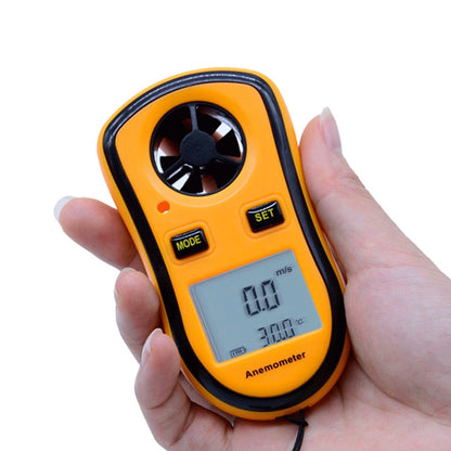 Digital Anemometer(Yellow) - Tachometers & Anemometer by buy2fix | Online Shopping UK | buy2fix