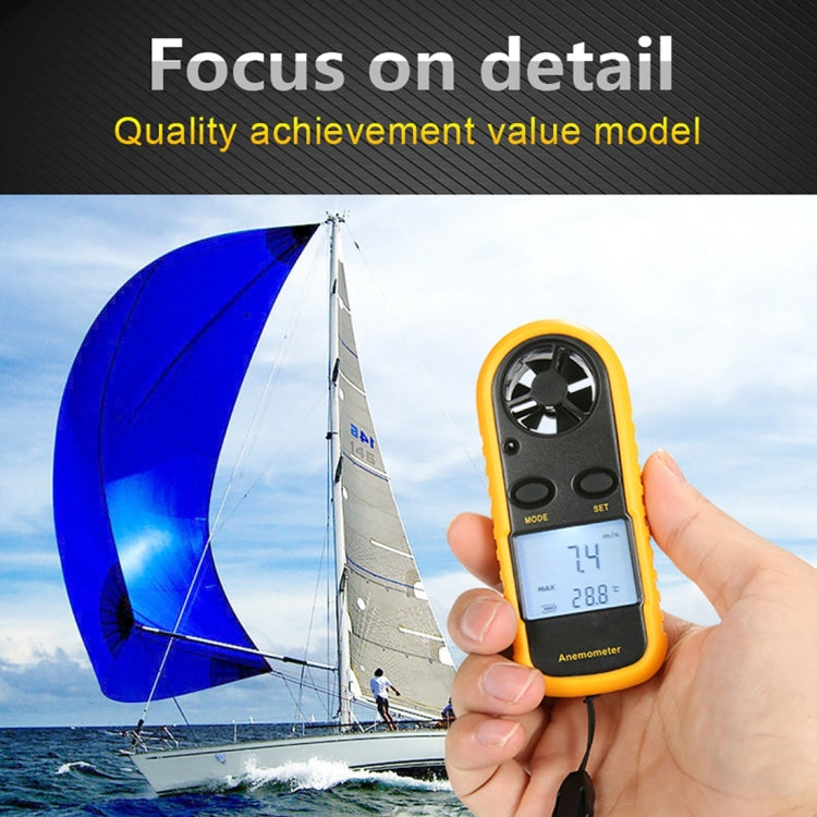 AR-816 Digital Electronic Thermometer Anemometer - Tachometers & Anemometer by buy2fix | Online Shopping UK | buy2fix