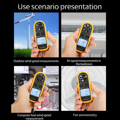 AR-816 Digital Electronic Thermometer Anemometer - Tachometers & Anemometer by buy2fix | Online Shopping UK | buy2fix