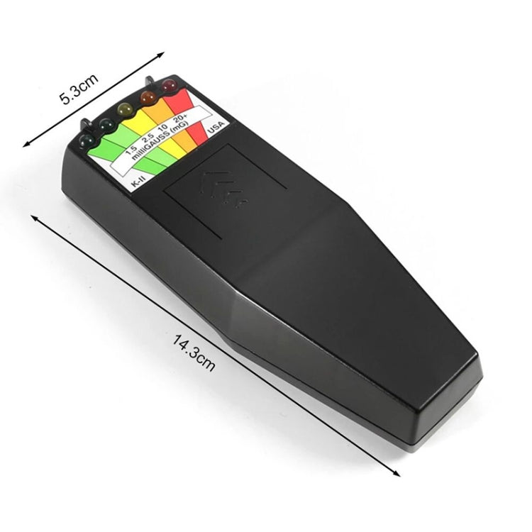 5-LED Electromagnetic Radiation Detector EMF Meter Tester - Radiation Detector by buy2fix | Online Shopping UK | buy2fix