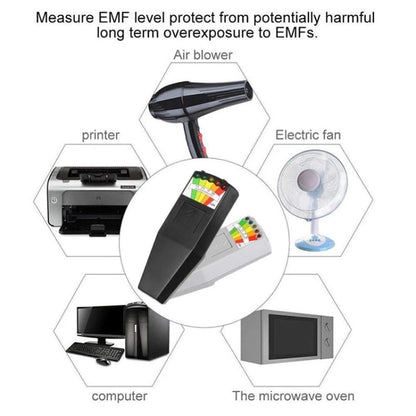 5-LED Electromagnetic Radiation Detector EMF Meter Tester - Radiation Detector by buy2fix | Online Shopping UK | buy2fix