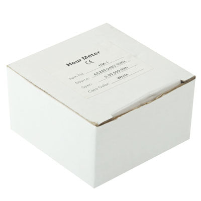 HM-1 AC Hour Meter, Time Setting Range: 0-99,999.99 Hours(White) - Other Tester Tool by buy2fix | Online Shopping UK | buy2fix