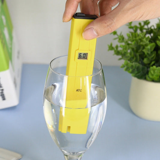 Pocket-sized PH Meter with ATC(Yellow) - PH & Moisture Meter by buy2fix | Online Shopping UK | buy2fix