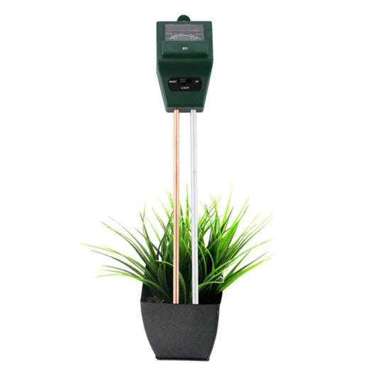 3 in 1 Plant Flowers Soil Meter (PH + Moisture + Light)(Green) - PH & Moisture Meter by buy2fix | Online Shopping UK | buy2fix
