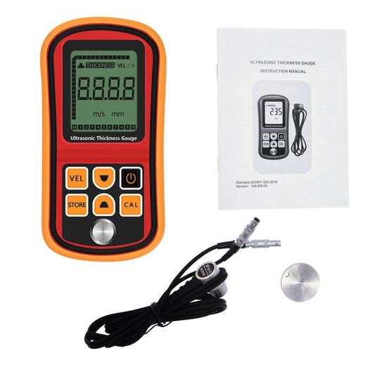 GM-100 Ultrasonic Thickness Meter Tester Gauge Velocity 1.2~225mm(Red) - Coating Thickness Gauge by buy2fix | Online Shopping UK | buy2fix